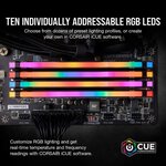 Corsair Vengeance RGB PRO Series 16 Go (2x 8 Go) DDR4 3600 MHz CL18 - Kit Dual Channel 2 barrettes de RAM DDR4 PC4-28800 -