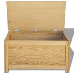 vidaXL Coffre de rangement 90 x 45 x 45 cm Bois de chêne massif