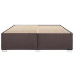 vidaXL Cadre de lit sans matelas marron foncé 200x200 cm tissu