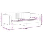 vidaXL Lit de repos sans matelas bleu 100x200 cm velours