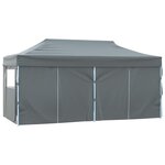 vidaXL Tente de fête 291 x 580 x 315 cm Anthracite Tissu Oxford