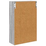 vidaXL Armoire murale de salle de bain Gris Sonoma 40 x 16 x 62 5 cm