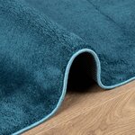 vidaXL Tapis OVIEDO à poils courts turquoise 80x250 cm