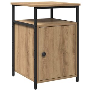 vidaXL Cabinet de chevet chêne artisanal Bois d'ingénierie