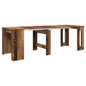 vidaXL Table à dîner 240 x 85 x 75 cm Bois d'ingénierie Bois ancien