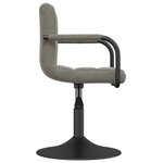vidaXL Chaise de salle à manger Gris clair Velours