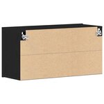 vidaXL Meuble TV Chêne noir 80x30x41 cm Bois d'ingénierie