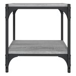 vidaXL Meuble TV Sonoma gris 40x33x41 cm Bois d'ingénierie et acier