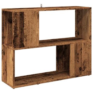 vidaXL Bibliothèque/Séparateur de pièce vieux bois 80x24x63 cm
