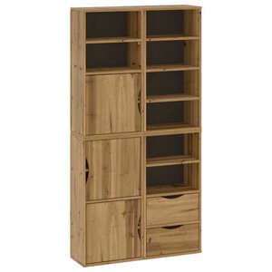 vidaXL Armoires latérales 4 Pièces ODDA 40x24x79 cm bois massif pin