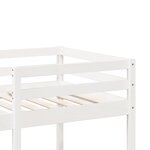 vidaXL Cadre de lit superposé sans matelas blanc 90x190 cm pin massif