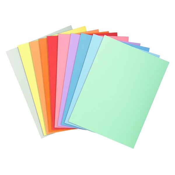 Paquet 100 Chemises Super 210 - 24x32cm - Couleurs Assorties - X 5 - Exacompta