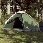 vidaXL Tente de camping à dôme 2 personne vert imperméable