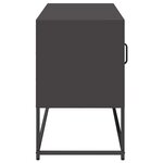 vidaXL Meuble TV noir 100 5x39x60 5 cm acier