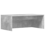 vidaXL Bureau mural Gris béton 80 x 45 x 30 cm Bois d'ingénierie