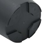 vidaXL Pot à fleurs rond 24 Pièces Noir Ø 17 x 14 cm Plastique