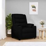 vidaXL Fauteuil électrique de massage Noir Similicuir