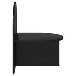 vidaXL Table de chevet 2 Pièces Chêne noir 48 x 49 x 65 cm