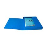 Boite De Classement Exabox Dos 40mm Carte Lustrée Scotten - A4 - Bleu - X 10 - Exacompta