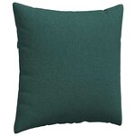 vidaXL Coussins de canapé 2 Pièces Vert foncé 60 x 60 cm tissu