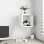 vidaXL Armoire murale Blanc 37x37x37 cm Aggloméré