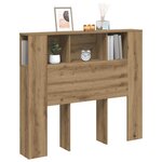 vidaXL Armoire de tête de lit chêne artisanal 120x19x104 5 cm