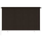 vidaXL Store roulant d'extérieur 240x140 cm Marron PEHD