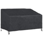 vidaXL Housse de banc de jardin Noir 160 x 100 x 61 / 89 cm Tissu 210D