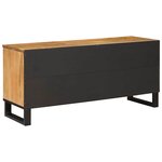 vidaXL Meuble TV Marron 100 x 33 x 46 cm Bois de mangue massif