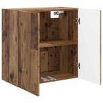 vidaXL Armoire Murale 59 x 31 x 60 cm Bois d'ingénierie Bois ancien