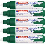 Marqueur acrylique large 5000 vert mousse 5-10 mm x 5 EDDING