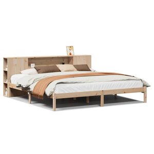 vidaXL Lit bibliothèque sans matelas 180x200 cm bois massif de pin