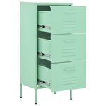 vidaXL Armoire de rangement Vert menthe 42 5x35x101 5 cm Acier