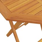 vidaXL Ensemble de bistro pliable 3 Pièces bois d'acacia solide