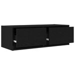 vidaXL Meuble TV chêne noir 80x31x25 5 cm bois d'ingénierie