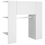 vidaXL Armoires de couloir 2 Pièces Blanc Bois d'ingénierie