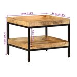 vidaXL Table d'appoint Marron 55 x 55 x 45 cm bois de manguier massif