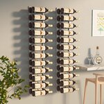 vidaXL Casier à vin mural pour 24 bouteilles 2 Pièces Blanc Fer