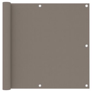 vidaXL Écran de balcon Taupe 90x500 cm Tissu Oxford