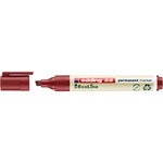 Marqueur Permanent Ecoline 22 Rechargeable Rouge Pointe Biseautée 1-5 mm x 10 EDDING