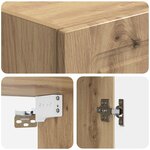 vidaXL Armoire Murale 33 x 34 5 x 90 cm Bois d'ingénierie