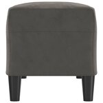 vidaXL Banc Gris foncé 100x35x41 cm Velours