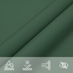 vidaXL Voile de parasol tissu oxford carré 3x3 m vert foncé