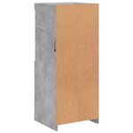 vidaXL Buffet avec lumières LED gris béton 41x37x100 cm
