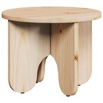 vidaXL Table basse 2 Pièces Naturel Bois de pin massif