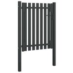 vidaXL Portail de clôture de jardin Acier 1x1 7 m Anthracite