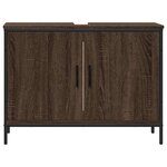 vidaXL Armoire lavabo de salle de bain chêne marron 80x30x60 cm