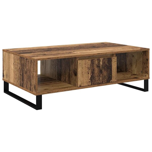 vidaXL Table basse Bois ancien 104 x 60 x 35 cm Bois d'ingénierie