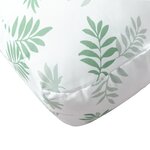 vidaXL Coussin de palette à motif de feuilles 60x60x8 cm tissu