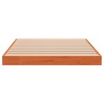 vidaXL Cadre de lit cire marron 100x200 cm bois de pin massif